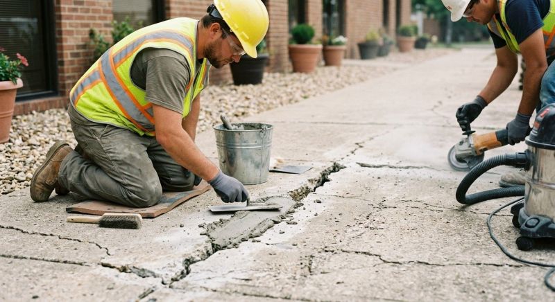 Exposed Aggregate Repair in West Des Moines, IA